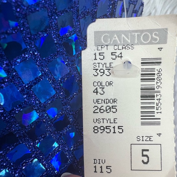 Vintage L.A. GLO 💙 NWT- Blue Sequin Mini Dress - Picture 10 of 13